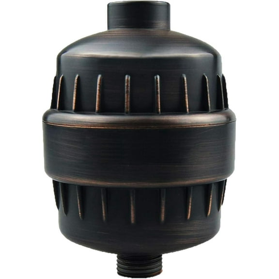 Shower Filter Hard Water filter Shower Head Filter 15 Stage Cartridge Remove Chlorine Heavy Metals and Other Sediments, Vitamin C Water Softener Reduces Dry Itchy Skin (Oil-Rubbed Bronze)