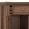 thumbnail image 4 of Simpli Home Redmond 36 inch Wide Solid Wood Transitional Entryway Storage Cabinet in Rustic Natural Aged Brown, 4 of 14