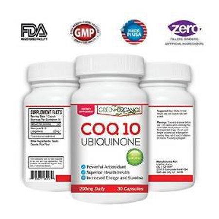Ultimate COQ10 Supplement Pills - Coenzyme Q10 Capsules with 200mg of Pure Ubiquinone Protect Your Heart, Raise Energy Levels, Alleviate Pain and Improve Blood Pressure with no Side
