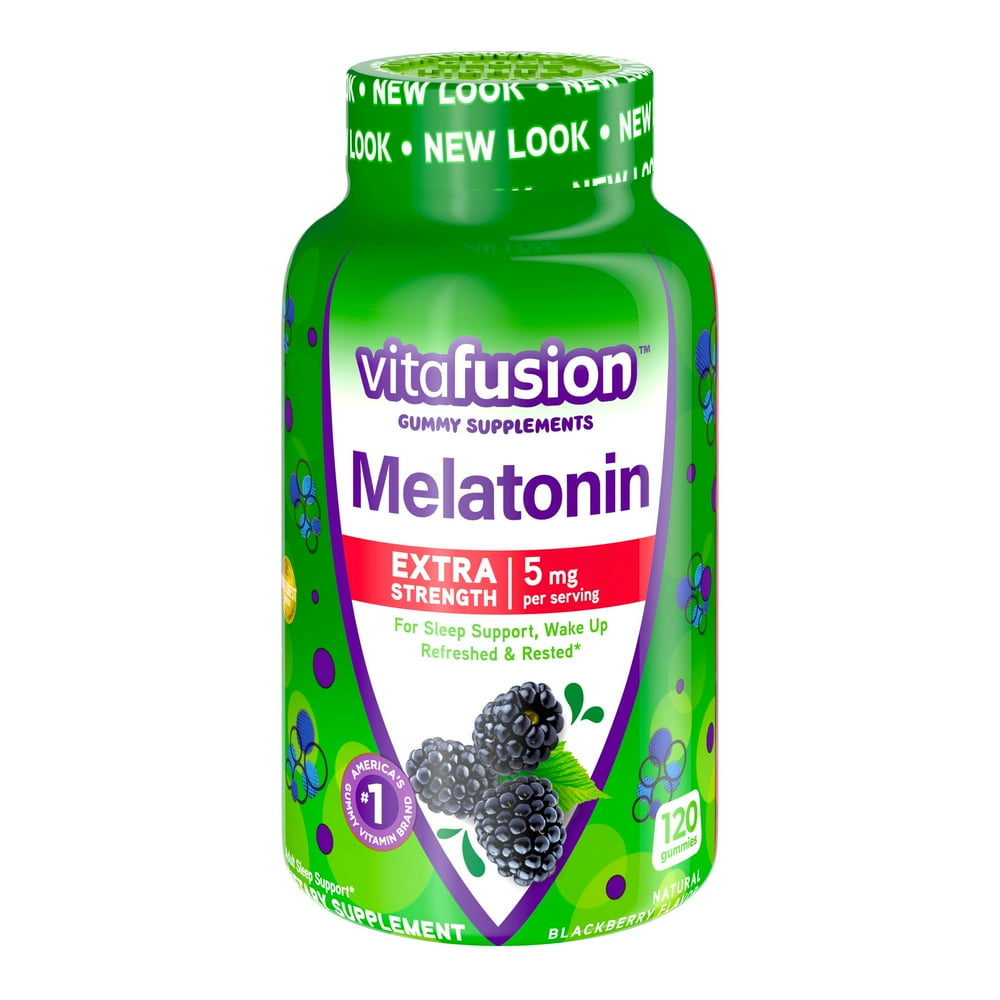 Vitafusion Extra Strength Melatonin Gummy Vitamins, 5mg, 120 ct Gummies