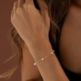 thumbnail image 2 of Gold/Silver Pearl Bracelets For Women Dainty Pearls Beaded Chain Tiny Pearls Link Chain Cute Simple Pearl Bracelet Jewelry For Women[o4165], 2 of 2