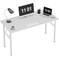 thumbnail image 1 of Folding Computer Desk Foldable Work Desk Table Writing Desk Folding Home Office Desk  No  to Assemble  Teak&, 1 of 6