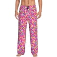 thumbnail image 5 of Mens Pajama Pants, Colorful Donuts 1 Soft Sleep & Lounge Pants for Men, Cuteness Casual PJ Bottoms Pants with Pockets, 5 of 7