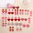 thumbnail image 2 of Cheapark Valentine's Day Collection Earrings Color-Blocked Sparkling Heart Acrylic Drop Earrings Gift Fashionable Women's Ear Jewelry Romantic Holiday Accessory, 2 of 6