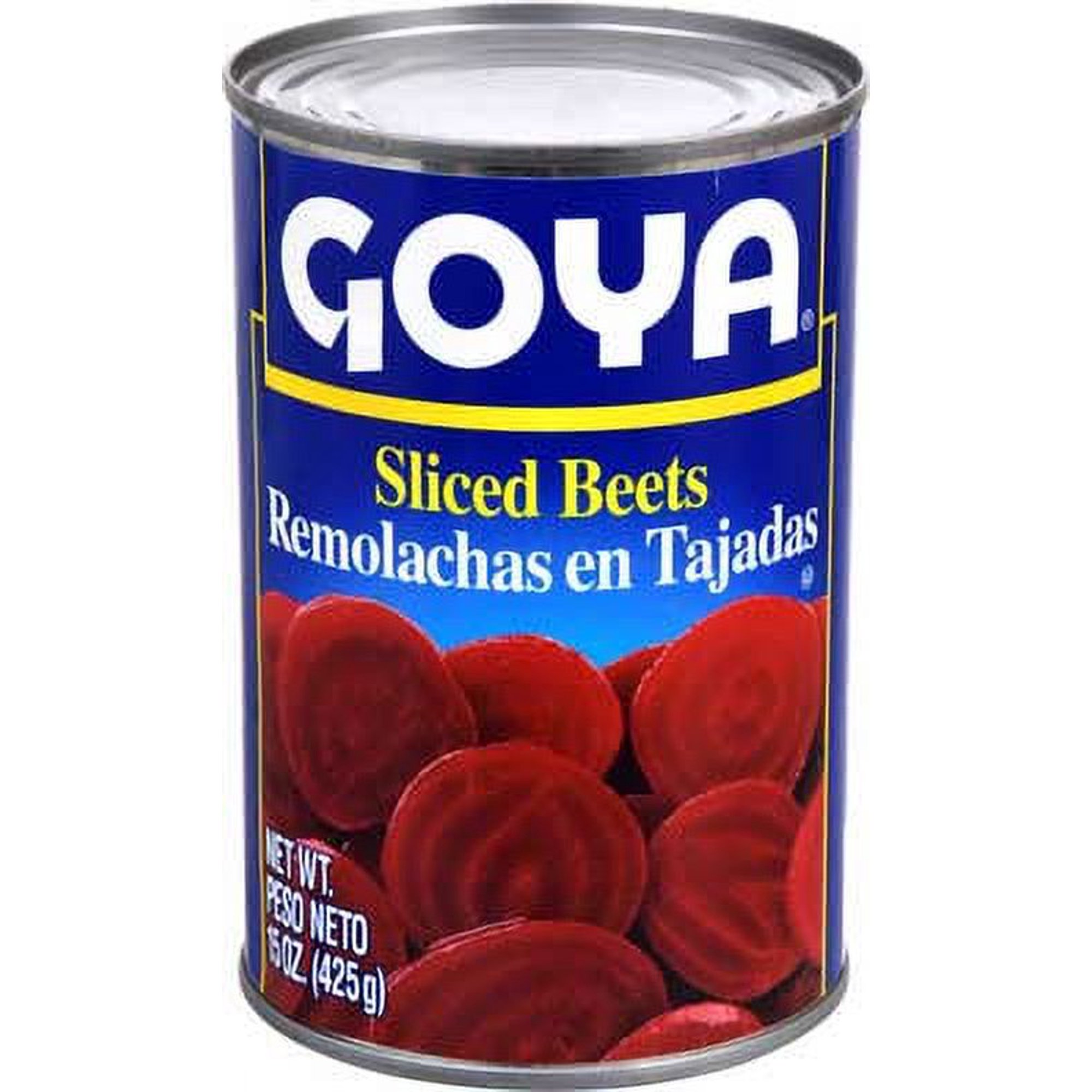 Goya Sliced Beets - 15 oz. can, 24 cans per case.