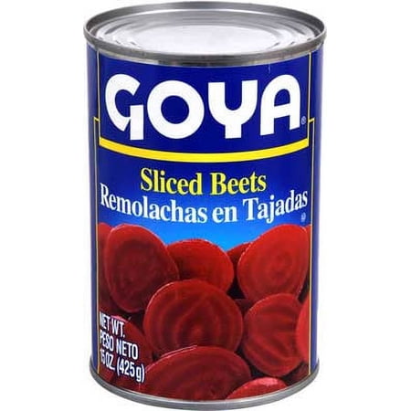 Goya Sliced Beets - 15 oz. can, 24 cans per case.
