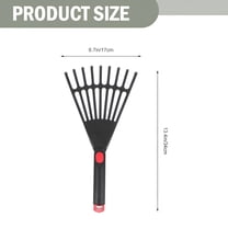ACDANC 7.48 inch Plastic Leaf Rake with Handle