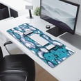 thumbnail image 2 of Blue Purple White Camouflage&nbsp;mouse Padswaterproofno Slip&nbsp;for Office Home Work GamingmousepadsRubber Base Mousepad with Stitched Edges 31.5x11.8inches, 2 of 7