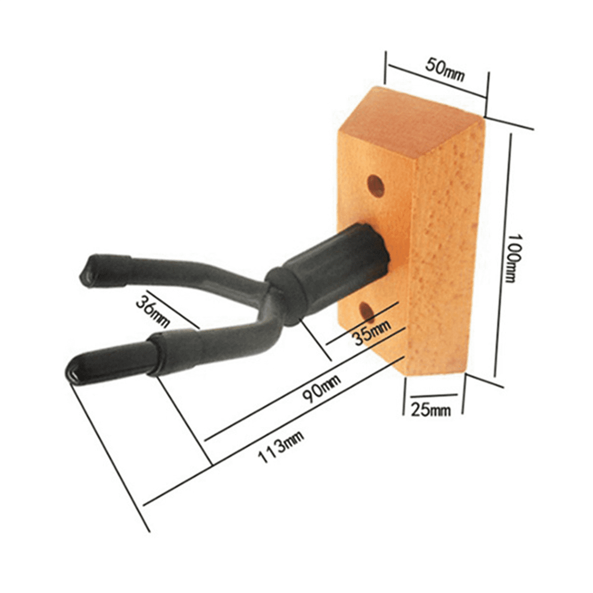 4 Pcs Violin Wall Mount,Violin Rack Wall Hanger,Violin Viola Ukulele Hanging Hook,Can Hang Violin Bow,for Home&Studio,4 x Cento 4 x Base 8 x screw,Wood color