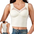 thumbnail image 4 of Seamless Mesh Tank Top Built In Pads Comfortable Casual Daily Basic Layering Breathable Lace Womens Athletic Tops Silk Top Apparel Bra A Compression Women Shorts and Top Women Bodysuit Tall Women, 4 of 7