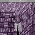 thumbnail image 4 of Abstract Dog Crate Cover, Pattern of Geometric Quadrilaterals Contemporary Stripes Squares Illustration, Easy to Use Pet Kennel Cover Small Dogs Puppies Kittens, 7 Sizes, Purple and Plum, by Ambesonne, 4 of 6