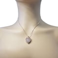 thumbnail image 6 of Nana Heart of Hearts Birthstone Adult Female Locket Pendant, Sterling Silver & Mother of Pearl, W/ a 22" Adj Box Chain, Rose - June, 6 of 7