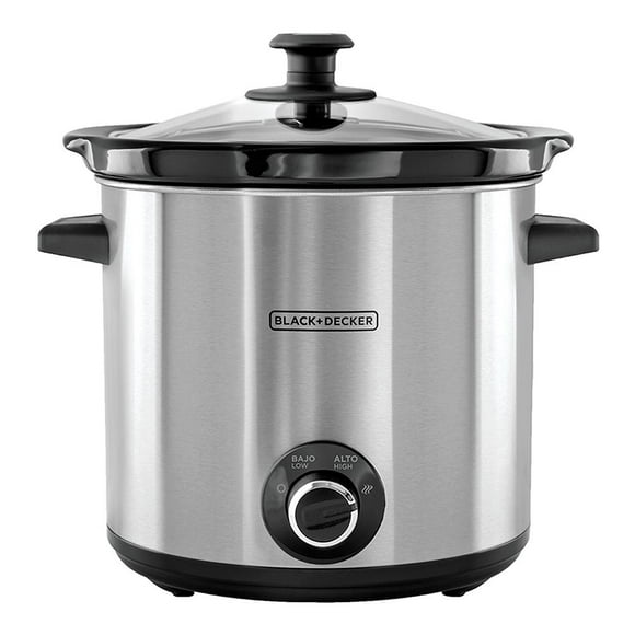 Olla de Cocción Lenta Black + Decker 4 Litros Acero