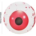 thumbnail image 2 of Bola inflable de PVC para Halloween, 23,6 pulgadas, con ojos inyectados en sangre, bola inflable decorada con control remoto y 12 colores LED, 2 of 4