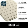 thumbnail image 3 of GORILLA GRIP Bathroom Rug, Soft Absorbent Memory Foam Shower Floor Mat, 30x20 Champagne, 3 of 10
