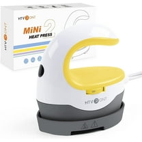 HTVRONT 2nd Yellow Heat Press Machine Portable Press Machine Iron Press for T-Shirt Heating Transfer