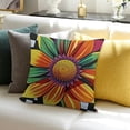 thumbnail image 3 of Throw Pillow Covers Summer Wild Floral Art Painting Pillow Case Pillowcases, 3 of 5