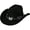 black, variant on Vjnyvs Western Cowboy Hat for Men Women Wide Brim Felt Fedora Cowboy Hats with Rhinestone Cowboy Party Decorations