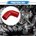 thumbnail image 2 of Unique Bargains 51mm 2.01" ID 90 Degree Elbow Coupler Silicone Hose Intercooler Tube Universal for Car Engine Red, 2 of 6
