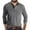 Grey, variant on Mens Long Sleeve Polo Shirt With Pocket Classic Color Block Stretchy Undershirt Casual Daily Office Polo Shirt