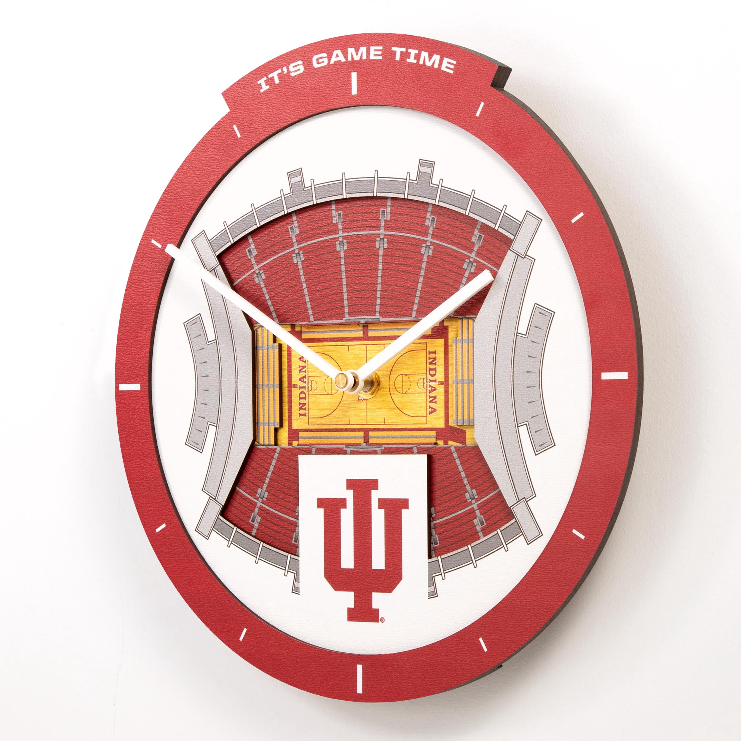 YouTheFan NCAA Indiana Hoosiers Stadiumview 3D Wall Clock