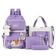 thumbnail image 2 of Conjunto de cuatro mochilas escolares para el campus, conjunto de varias piezas para estudiantes de primaria, 2 of 6