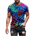 thumbnail image 2 of Yaoyar Mens Fashion Printed T-Shirt Short Sleeve Crew Neck Summer Shirts Beach Vacation Casual Breathable Novelty Tee, 2 of 5