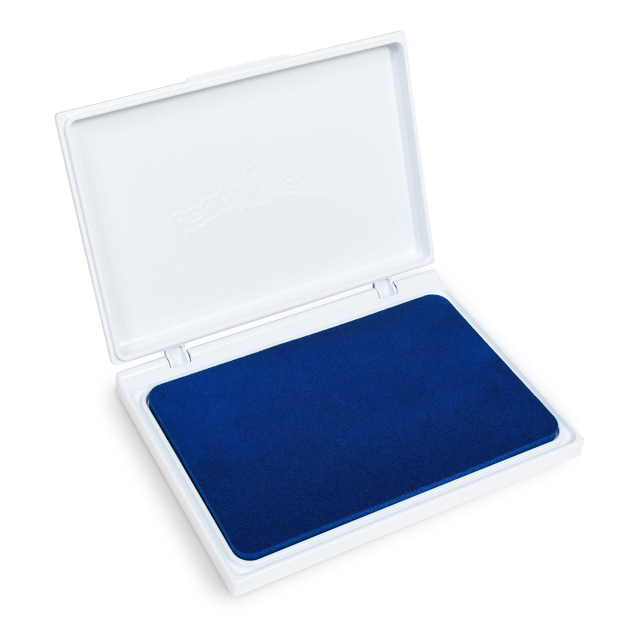 READY 2 LEARN Jumbo Washable Stamp Pad - Blue - 6.2"L x 4.1"W - Pack of 2