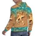 thumbnail image 6 of Haiem Starfish And Seashell 1 Patterned Men's Hoodie with Kangaroo Pocket - Ideal Pullover Sweatshirt for Daily Wear, Travel, and Home-XX-Large, 6 of 7