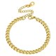 thumbnail image 1 of Pulsera de tobillo para mujer, cadena de corazón personalizada, tobillera de cadena en acero inoxidable/chapada en oro, joyería de verano, 1 of 5