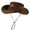 Coffee, variant on Western Cowboy Hat Wide Brim Shapeable Panama Straw Hat Summer Beach Sun Hat Outdoor Travel Cap with Chin Strap,Color:Coffee