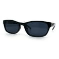thumbnail image 4 of Womens Classy Narrow Rectangle Horn Rim Plastic Fashion Sunglasses All Black, 4 of 8