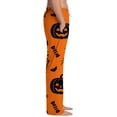 thumbnail image 4 of Mens Halloween Pajamas Men's Casual Pajama Pants with Drawstring Elastic Waist Halloween Lounge Bottoms Drawstring Sleep Pants, 4 of 5