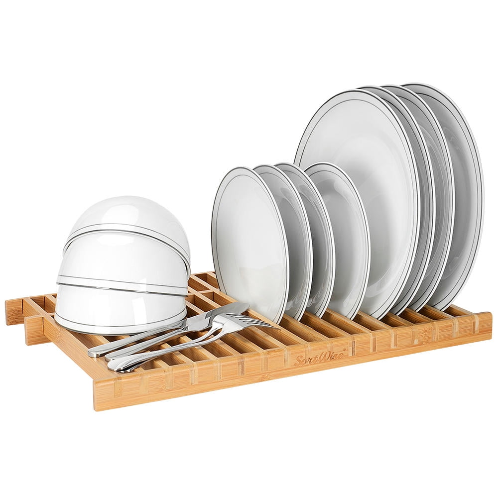 SortWise™ Over The Sink Dish Drying Rack Kitchen Dish Drainer, 100 Natural Bamboo Walmart Canada