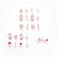 thumbnail image 3 of Bilqis Deals 24 Of Flame Color Matching Wear Manicure Fake Nails, 3 of 3