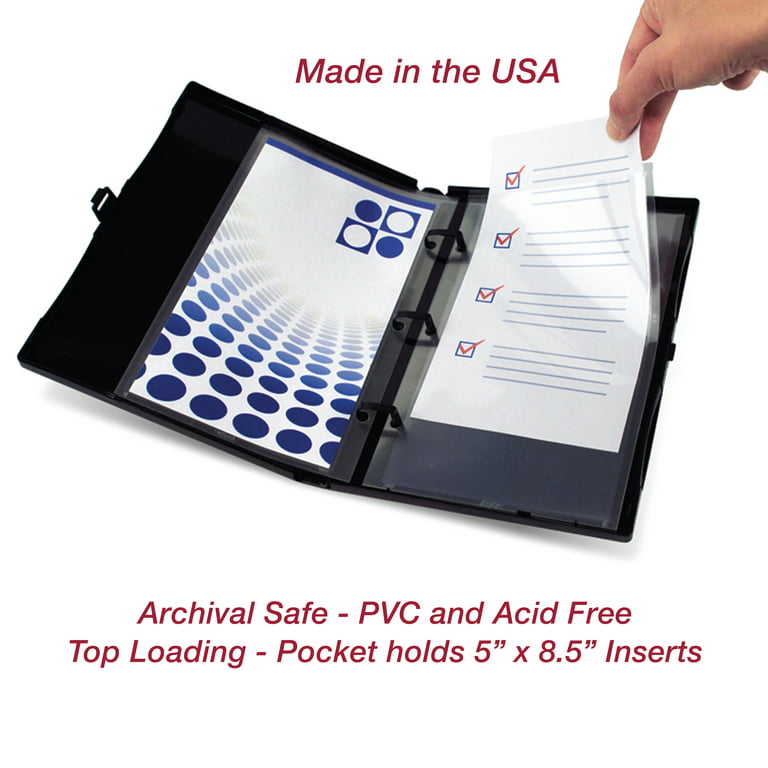 Acid-Free Archival 3 Ring Sheet Protector Pages