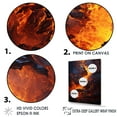 thumbnail image 3 of Designart "Eternal Flow Of Volcanic Lava" Volcano Wall Art Prints, 3 of 7