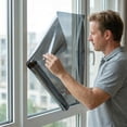 thumbnail image 4 of REGALWOVEN One Way Privacy Window Film for Home and Office - Heat Control and Static Cling Black Silver 39.4 x 23.6 Inch, 4 of 7
