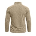 thumbnail image 5 of Trikvn Men's Quarter Zip Pullover Shirts Long Sleeve Mock Neck Slim Fit Athletic Tops Casual Lightweight Activewear Sweaters for Golf Workout Running and Daily Wear, 5 of 7
