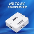 thumbnail image 2 of yeacher HD to AV Converter Digital Signal to RCA Video Converter 1080P Resolution Support NTSC/PAL Standard Wide Compatibility White, 2 of 6