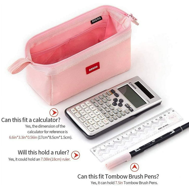 CICIMELON Large Capacity Pen Pencil Case with 4 Compartments