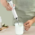 thumbnail image 3 of Espumador de leche eléctrico de mano, espumador de café recargable por USB para café, café con leche, capuchino, batidores de huevos, chocolate caliente, 3 of 5