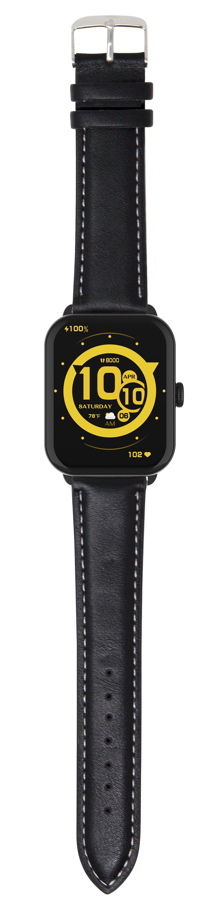 3Plus Vibe Lite BT (Bluetooth Calling) Smartwatch Black/ Extra Leather Band