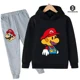 thumbnail image 1 of Ropa de Super Mario Bros para niños, 2-16T, novedad de 2024 Chándal estampado para niño y niña, traje de sudadera y pantalones, chándal para Adolescente, 1 of 1