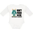 thumbnail image 3 of Inktastic Dont Feed Me with Monster Boys or Girls Long Sleeve Baby Bodysuit, 3 of 5