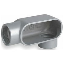 Hubbell Killark Conduit Outlet Body,Iron,Trd Sz 1/2in LL17