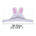 thumbnail image 4 of Ympkerial Cute Bunny Ear Headband Hat for Dogs Cats Plush Rabbit Costume with Floppy Ears Adjustable Pet Headwear for Puppy Kitten Small Pets Winter Warm Festive Party Easter Decoration, 4 of 7