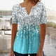 thumbnail image 1 of Fiudx Ofertas Flash Del Día Solo En Línea Blusa con Botones de Color Sólido Plisada con Cuello Redondo Informal a La Moda para Mujer, 1 of 5