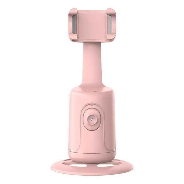 Trípode de seguimiento facial automático, no requiere aplicación, rotación de 360°, soporte para cámara de teléfono, soporte de seguimiento de teléfono inteligente para transmisión de vídeo en vivo