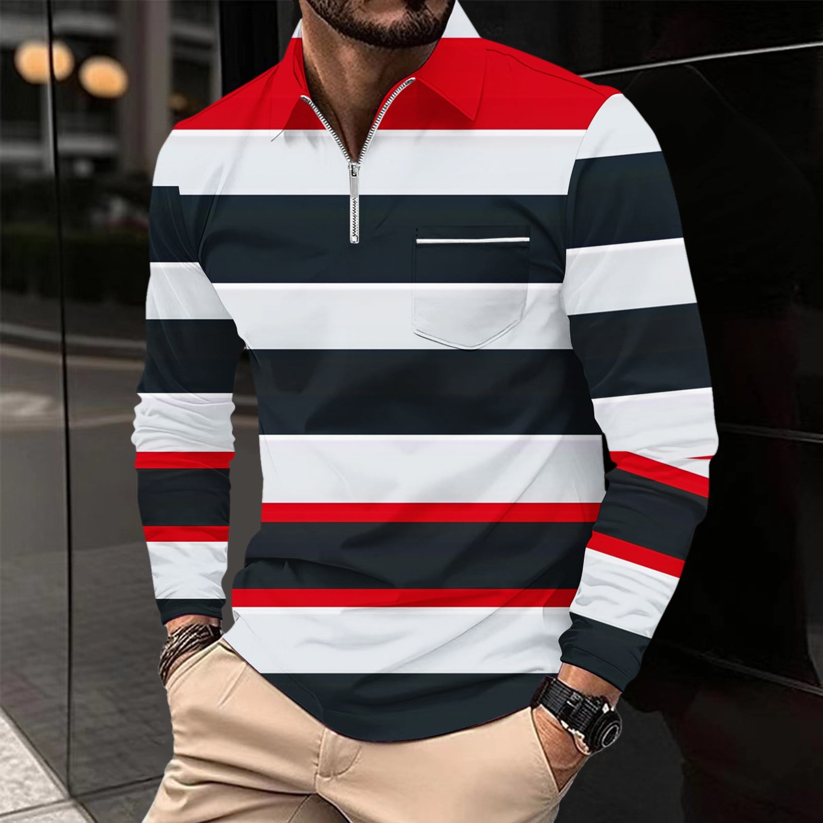 SNOWSONG Clearance! Long Sleeve Shirts for Men, Mens Casual